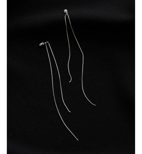 THE PAUSE「【THE PAUSE】2WAYチェーンピアス」|リング|シルバー