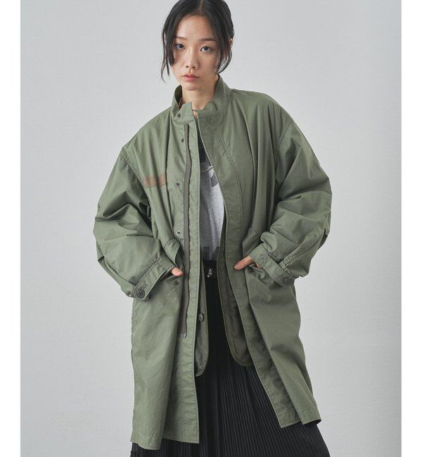  「ライナー付ミリタリーコート」|その他|カーキ