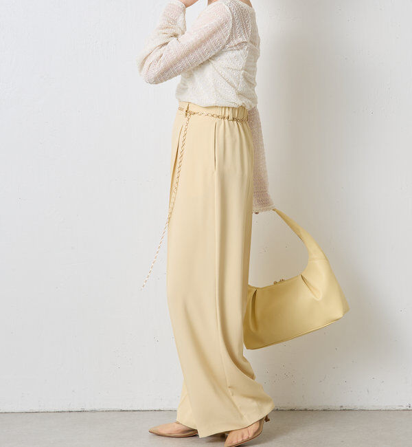  「ジャージワイドパンツ」|チノ|