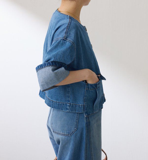  「Q.anos ターンバックジャケット」|ベスト・ジレ|