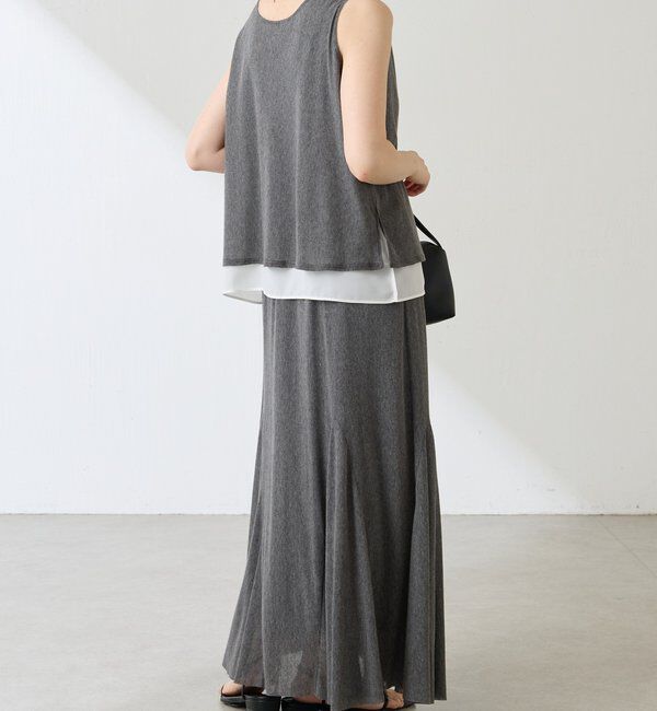  「フロッキーチュールフレアースカート」|スカート|