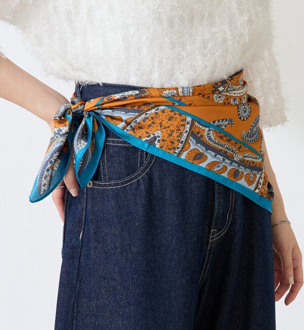  「【PAPILLONNER/パピヨネ】ペイズリースカーフ」|マフラー|