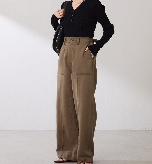  「ヘンリーネックVニット」|ニット・セーター|