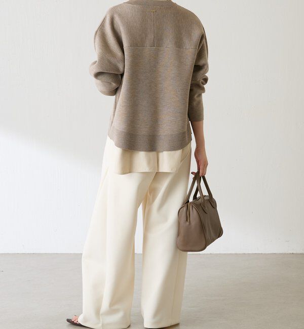  「スウェットライクラウンドヘムニット」|ニット・セーター|