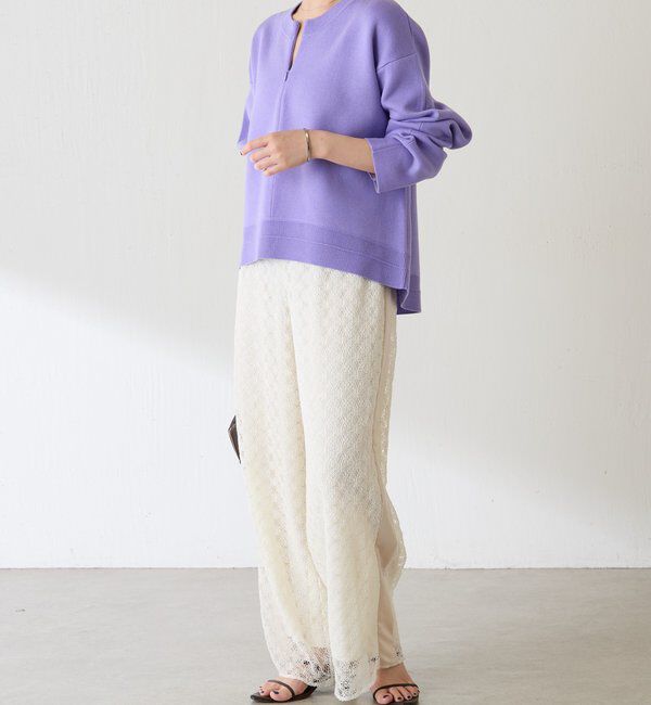  「スウェットライクラウンドヘムニット」|ニット・セーター|