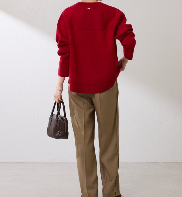  「スウェットライクラウンドヘムニット」|ニット・セーター|