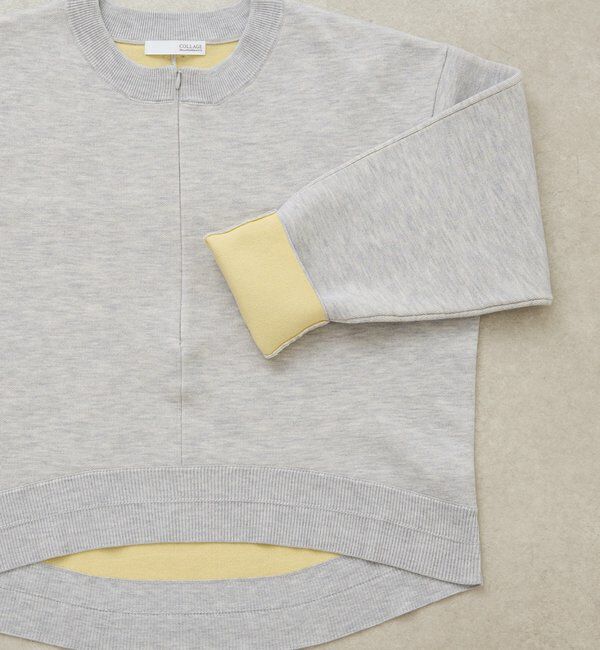  「スウェットライクラウンドヘムニット」|ニット・セーター|