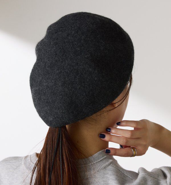  「【PAPILLONNER/パピヨネ】ウール混ベレー帽」|ハット|