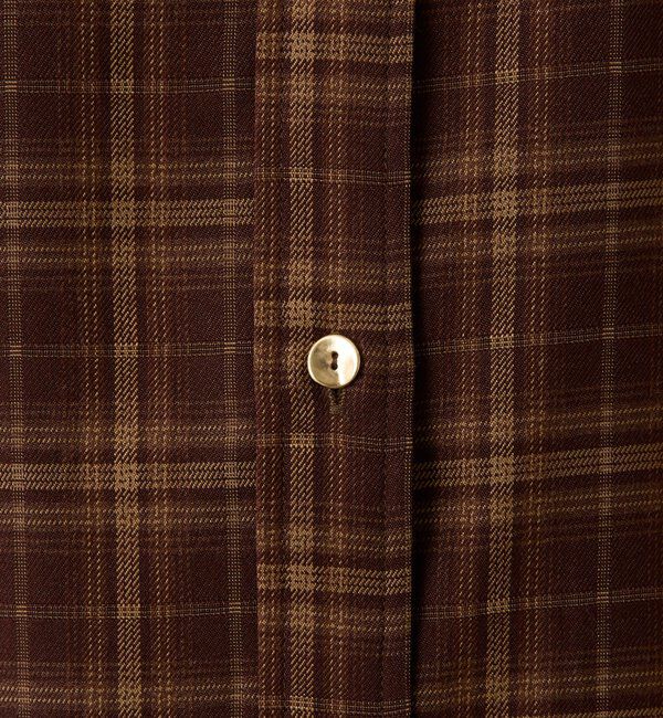  「メタルボタンチェックシャツ」|シャツ・ブラウス|