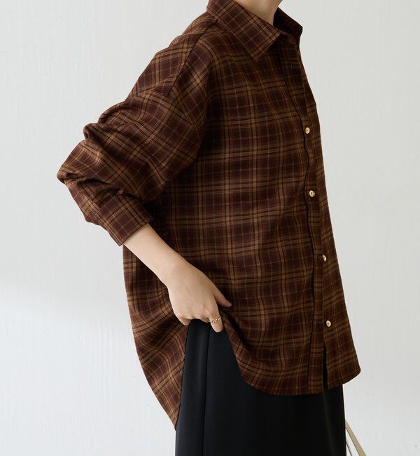 「メタルボタンチェックシャツ」|シャツ・ブラウス|