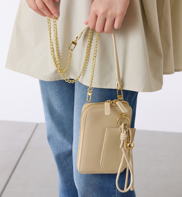  「【PAPILLONNER/パピヨネ】チャーム付きショルダーミニバッグ」|トートバッグ|