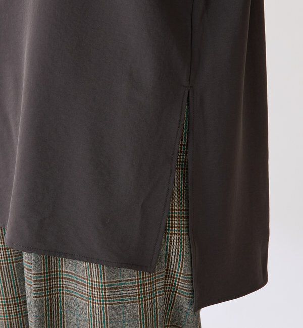  「フロッキーロゴ袖リブロンT/Tブラウス」|Tシャツ・カットソー|