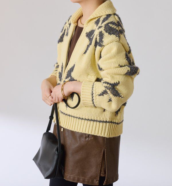  「ビッグモチーフカウチンカーディガン」|ニット・セーター|