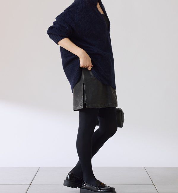  「レザーライクミニスカパン」|スカート|