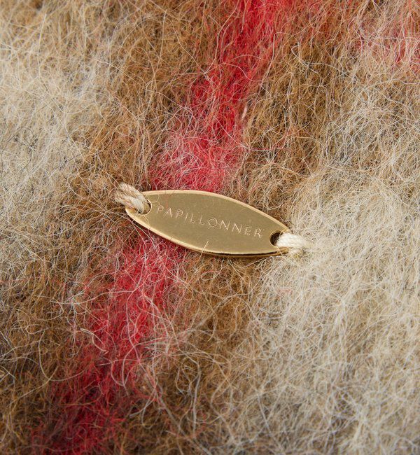  「【PAPILLONNER/パピヨネ】ボリュームチェックストール」|マフラー|