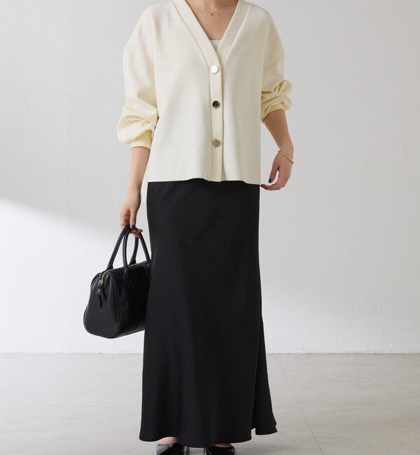  「メタル釦ジョーゼットカーディガン」|Tシャツ・カットソー|