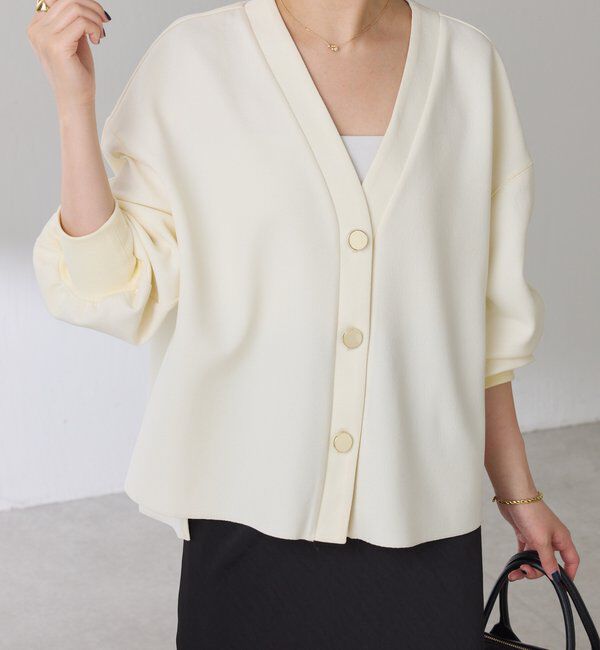  「メタル釦ジョーゼットカーディガン」|Tシャツ・カットソー|