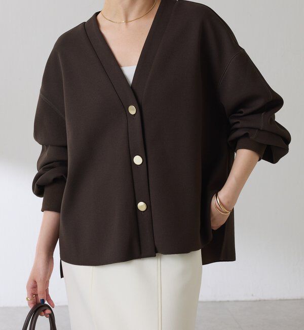 「メタル釦ジョーゼットカーディガン」|Tシャツ・カットソー|