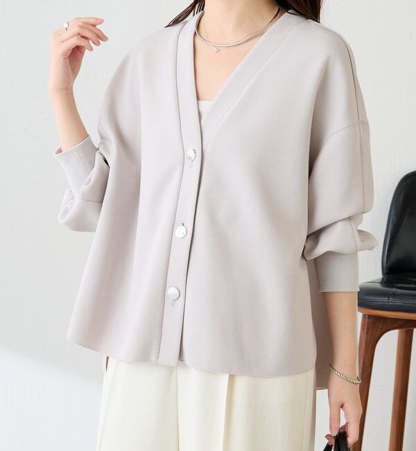  「メタル釦ジョーゼットカーディガン」|Tシャツ・カットソー|