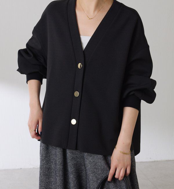  「メタル釦ジョーゼットカーディガン」|Tシャツ・カットソー|