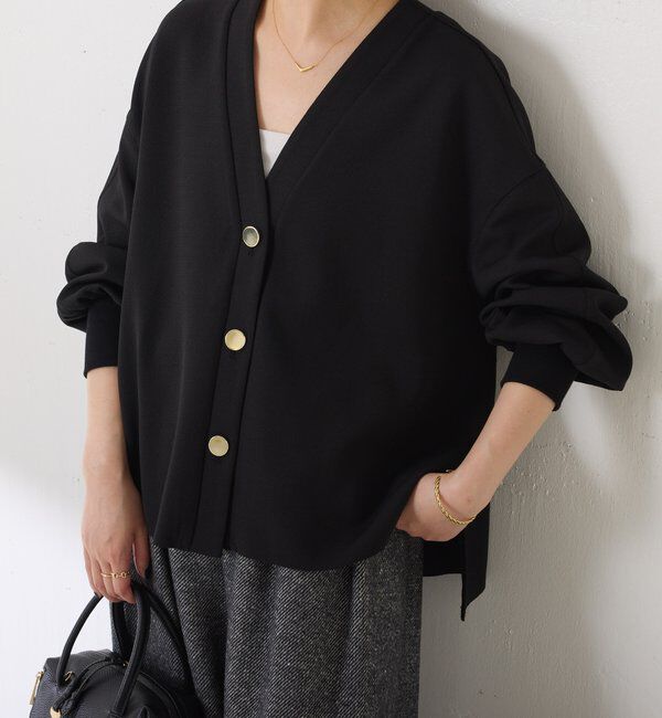  「メタル釦ジョーゼットカーディガン」|Tシャツ・カットソー|