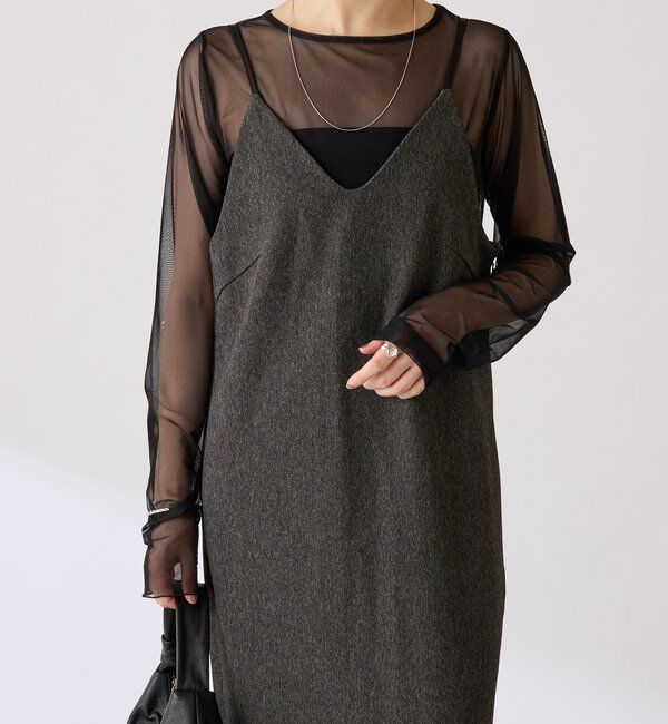  「チュールレイヤードワンピース」|ワンピース|