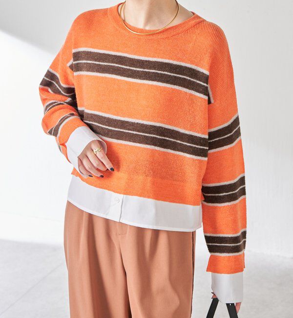  「エアリードッキングボーダーニット」|ニット・セーター|