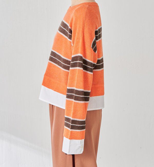  「エアリードッキングボーダーニット」|ニット・セーター|