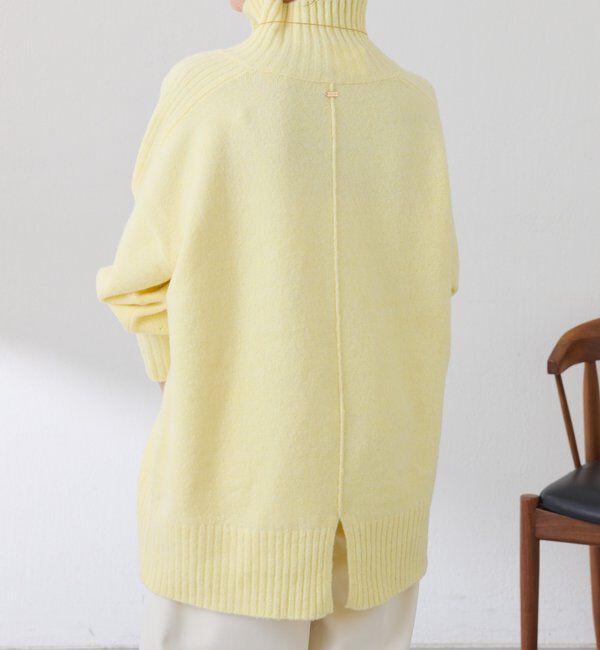  「ウール混スリットタートルニット」|ニット・セーター|