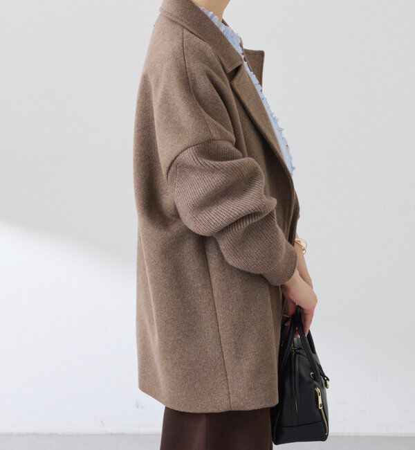  「ニットスリーブダブルコート」|その他|