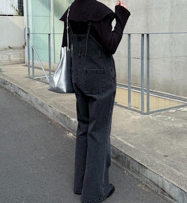  「Q.anos フレアデニムロンパース」|ワンピース|