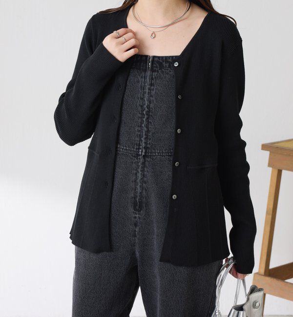  「Q.anos フレアデニムロンパース」|ワンピース|