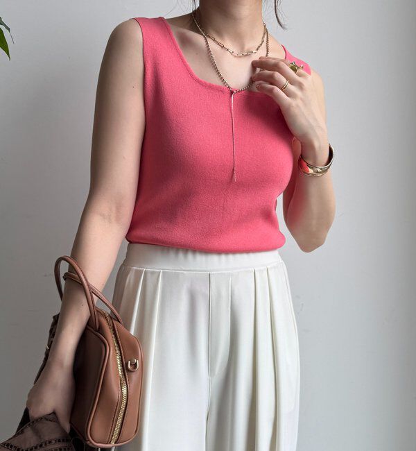  「スクエアニットタンク」|ニット・セーター|