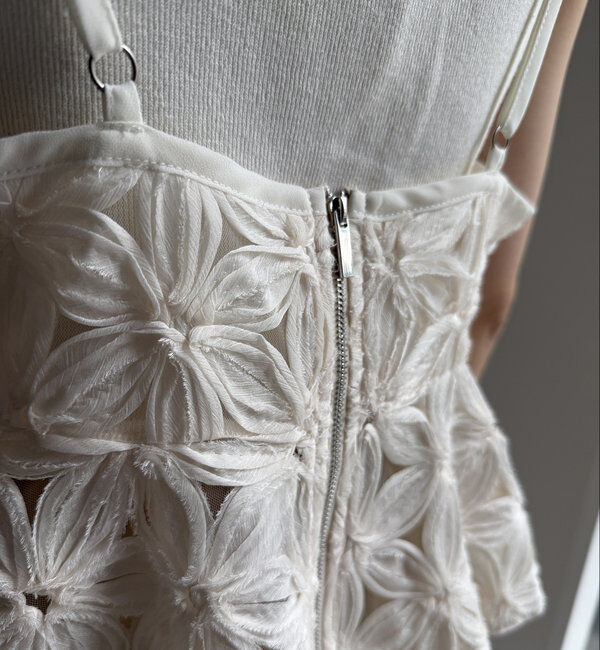  「【WEB限定】チュールフラワーキャミ」|シャツ・ブラウス|