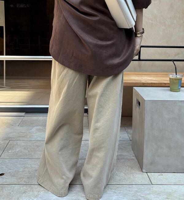  「【新色追加】デニムワイドイージーパンツ」|デニム|