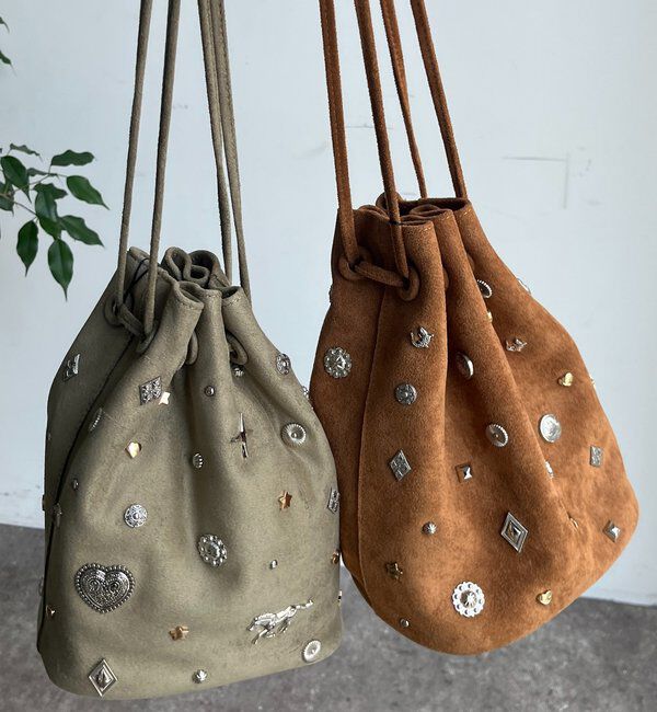  「スエードスタッズドロストバッグ」|トートバッグ|