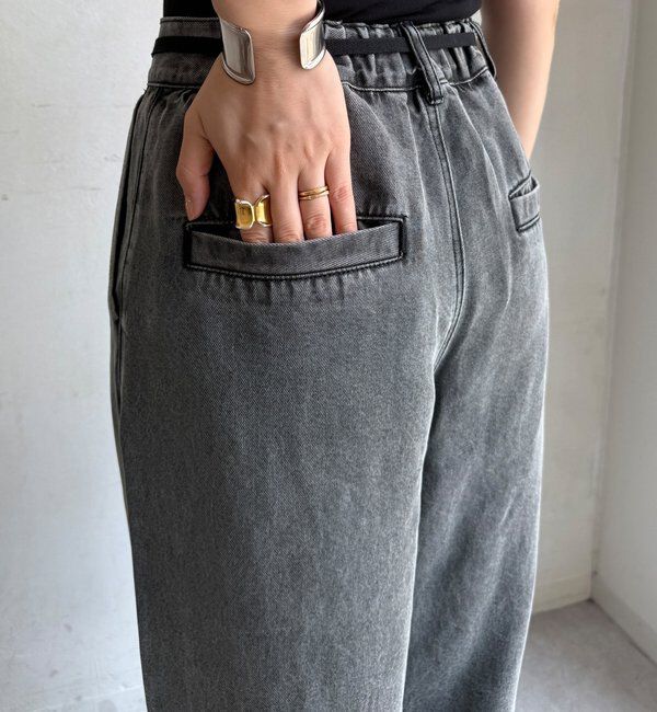  「リヨセルデニムワイドパンツ」|デニム|