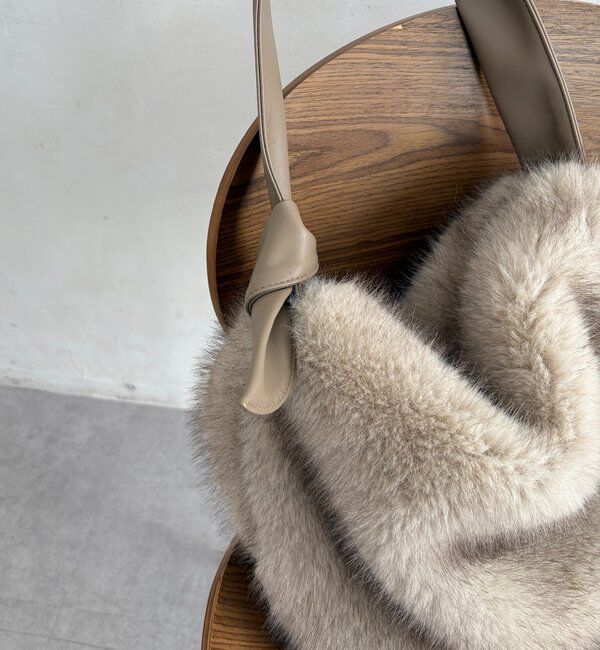  「ワンハンドルエコファーバッグ」|トートバッグ|