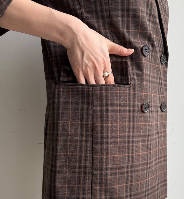  「チェックダブルジャケット」|テーラードジャケット|