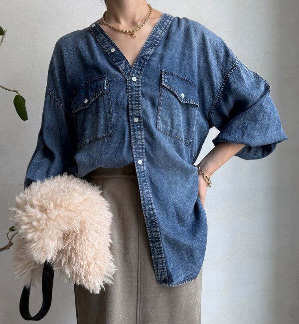  「デニムVVシャツ」|シャツ・ブラウス|