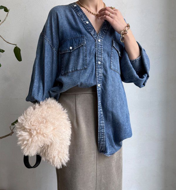  「デニムVVシャツ」|シャツ・ブラウス|