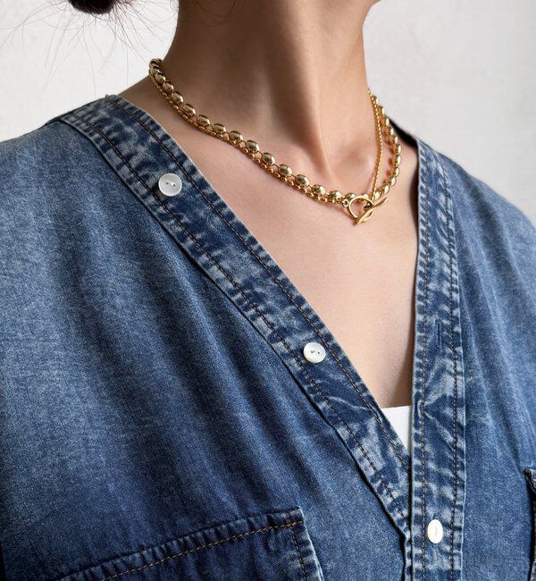  「デニムVVシャツ」|シャツ・ブラウス|