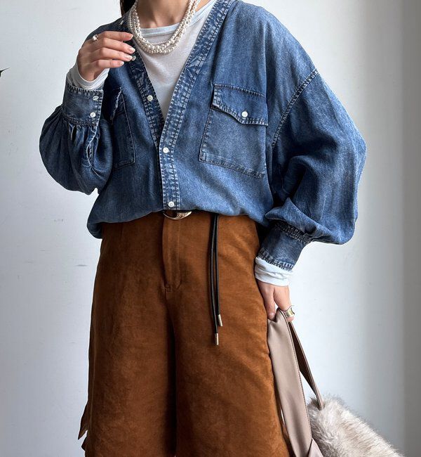  「デニムVVシャツ」|シャツ・ブラウス|