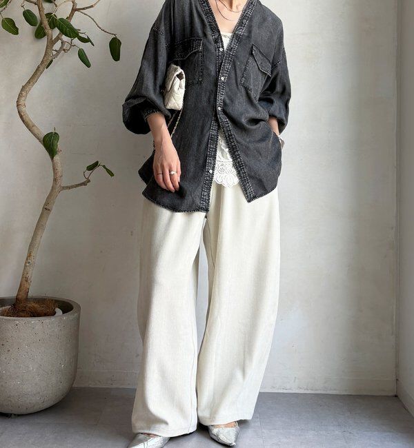  「デニムVVシャツ」|シャツ・ブラウス|