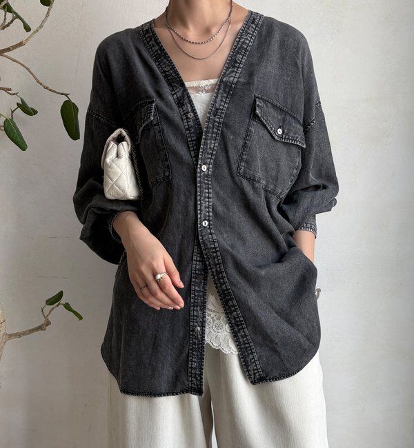  「デニムVVシャツ」|シャツ・ブラウス|