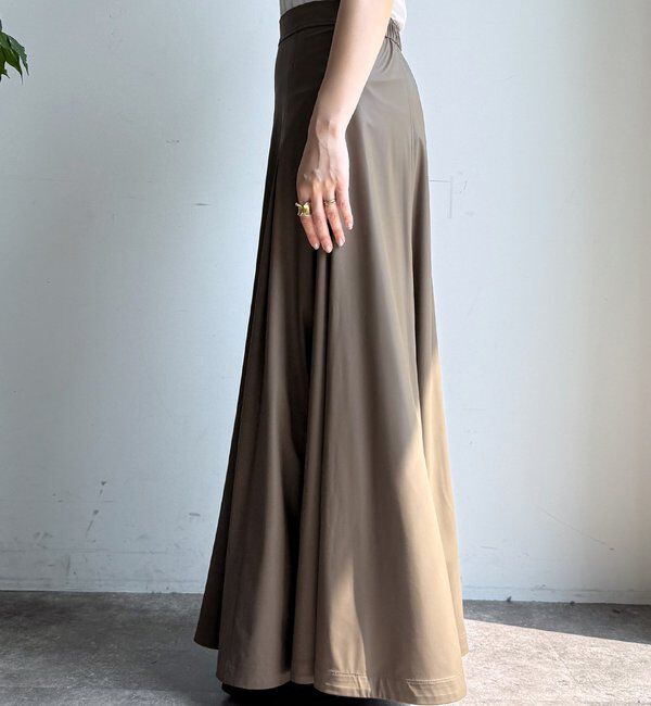  「ライトフェイクレザーフレアスカート」|スカート|