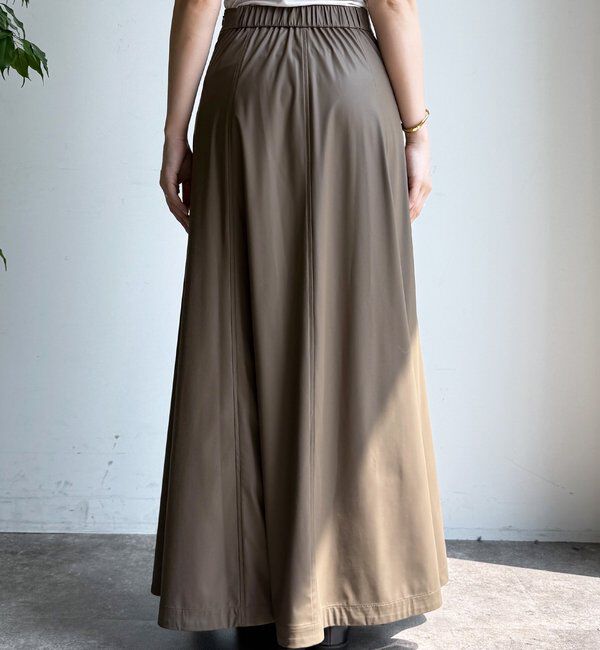  「ライトフェイクレザーフレアスカート」|スカート|