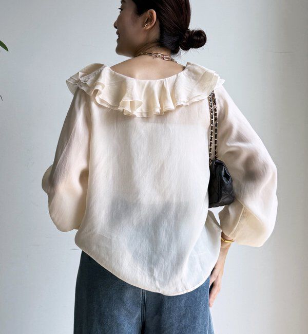  「キュプラフリルブラウス」|シャツ・ブラウス|