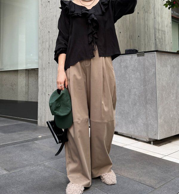  「キュプラフリルブラウス」|シャツ・ブラウス|