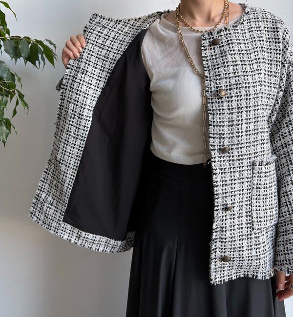  「ツイードジャケット」|ブルゾン・スタジャン|